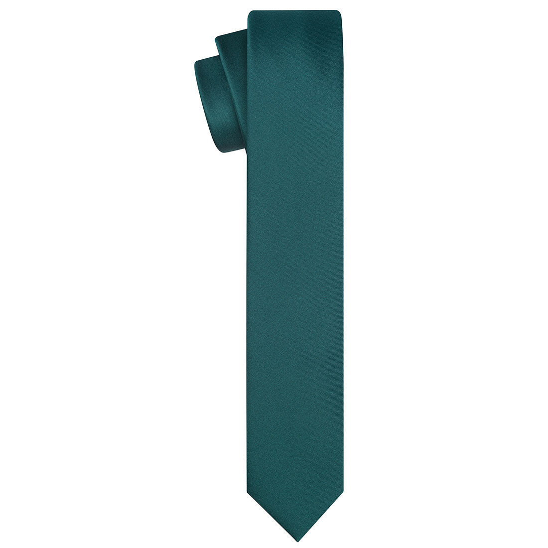 Hunter Green Satin Tie - Tie, bowtie, pocket square  | Kissties