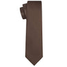 Chocolate Brown Satin Tie - Tie, bowtie, pocket square  | Kissties