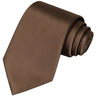 Chocolate Brown Satin Tie