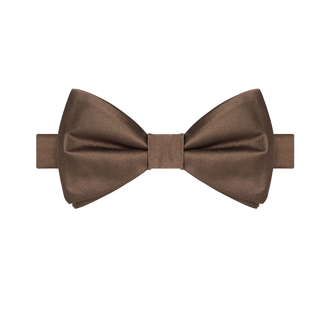 Chocolate Brown Satin Bowtie - Tie, bowtie, pocket square  | Kissties