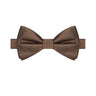 Chocolate Brown Satin Bowtie - Tie, bowtie, pocket square  | Kissties