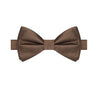 Chocolate Brown Satin Bowtie - Tie, bowtie, pocket square  | Kissties