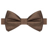 Chocolate Brown Satin Bowtie - Tie, bowtie, pocket square  | Kissties