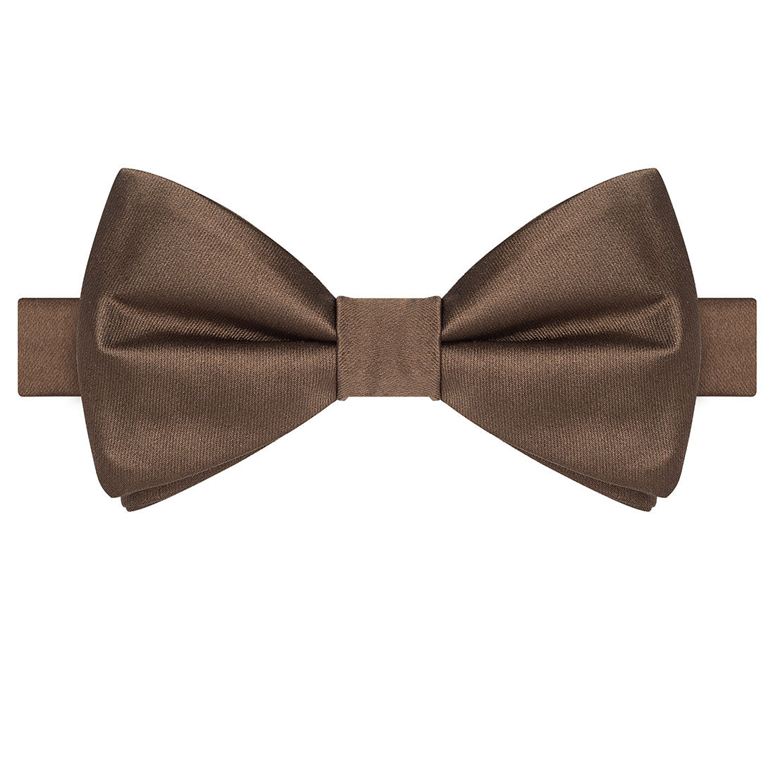 Chocolate Brown Satin Bowtie - Tie, bowtie, pocket square  | Kissties