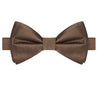 Chocolate Brown Satin Bowtie - Tie, bowtie, pocket square  | Kissties