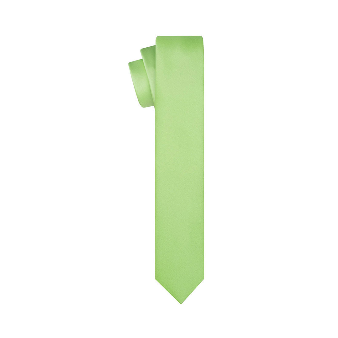 Lime Green Satin Tie - Tie, bowtie, pocket square  | Kissties