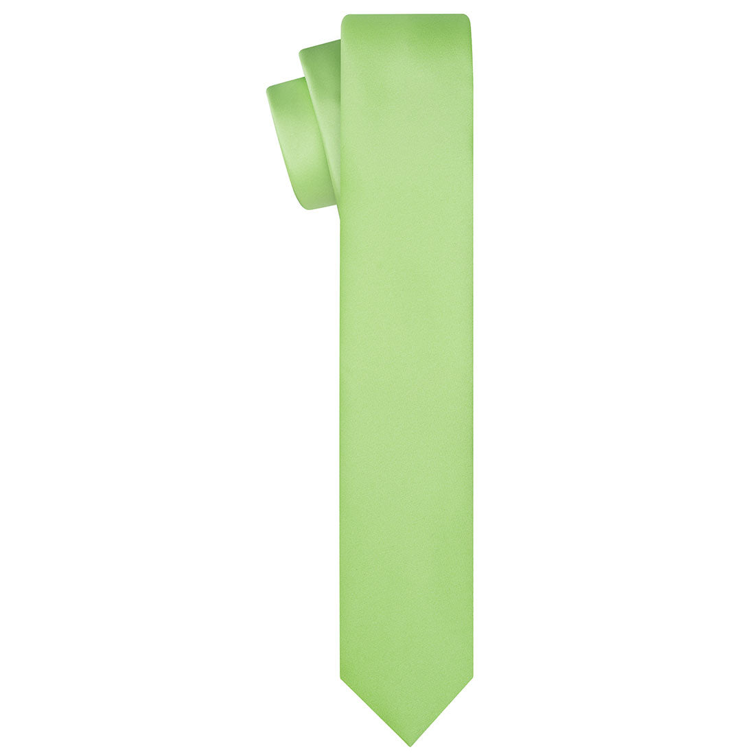 Lime Green Satin Tie - Tie, bowtie, pocket square  | Kissties