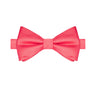 Coral Satin Bowtie - Tie, bowtie, pocket square  | Kissties