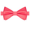 Coral Satin Bowtie - Tie, bowtie, pocket square  | Kissties