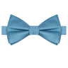 Boston Blue Satin Bow Tie - Tie, bowtie, pocket square  | Kissties