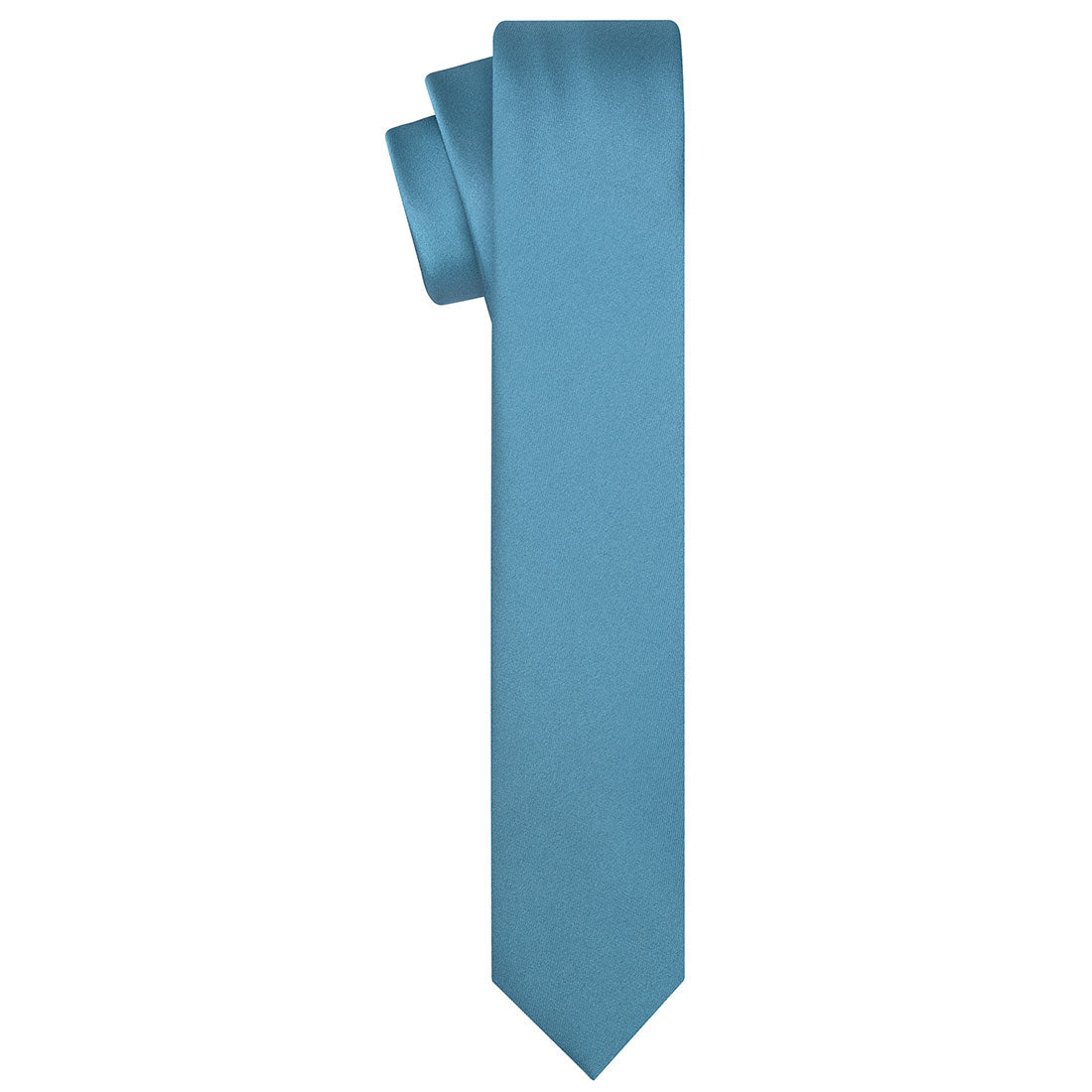 Boston Blue Satin Tie - Tie, bowtie, pocket square  | Kissties