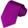 Raspberry Satin Silk Tie
