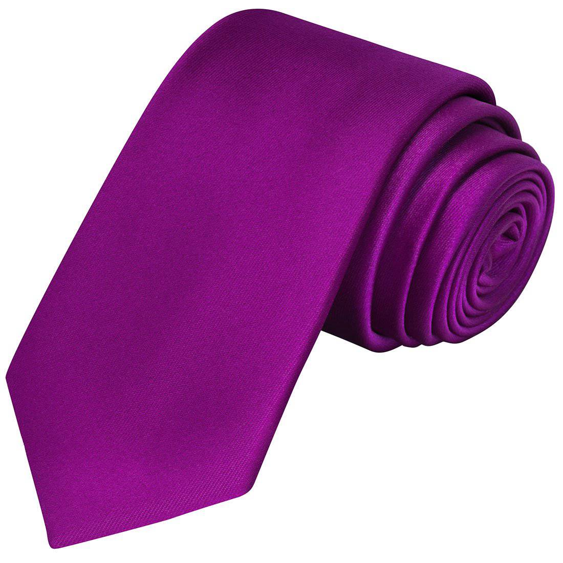 Raspberry Satin Tie - Tie, bowtie, pocket square  | Kissties