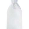 Silver Satin Silk Tie