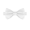 Silver Satin Bow Tie - Tie, bowtie, pocket square  | Kissties