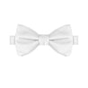 Silver Satin Bow Tie - Tie, bowtie, pocket square  | Kissties