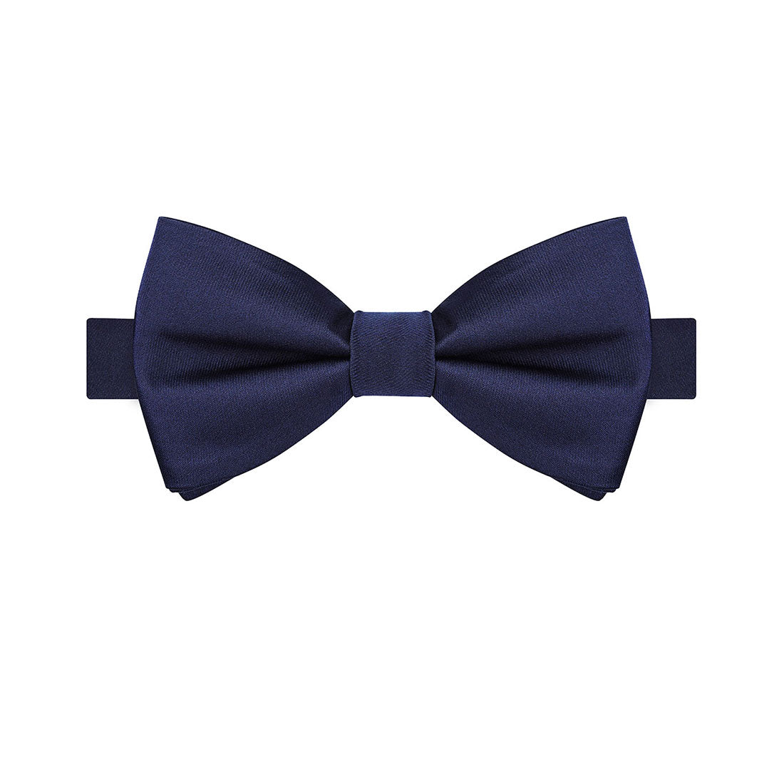 Navy Satin Bow Tie - Tie, bowtie, pocket square  | Kissties