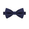 Navy Satin Bow Tie - Tie, bowtie, pocket square  | Kissties