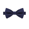 Navy Satin Bow Tie - Tie, bowtie, pocket square  | Kissties