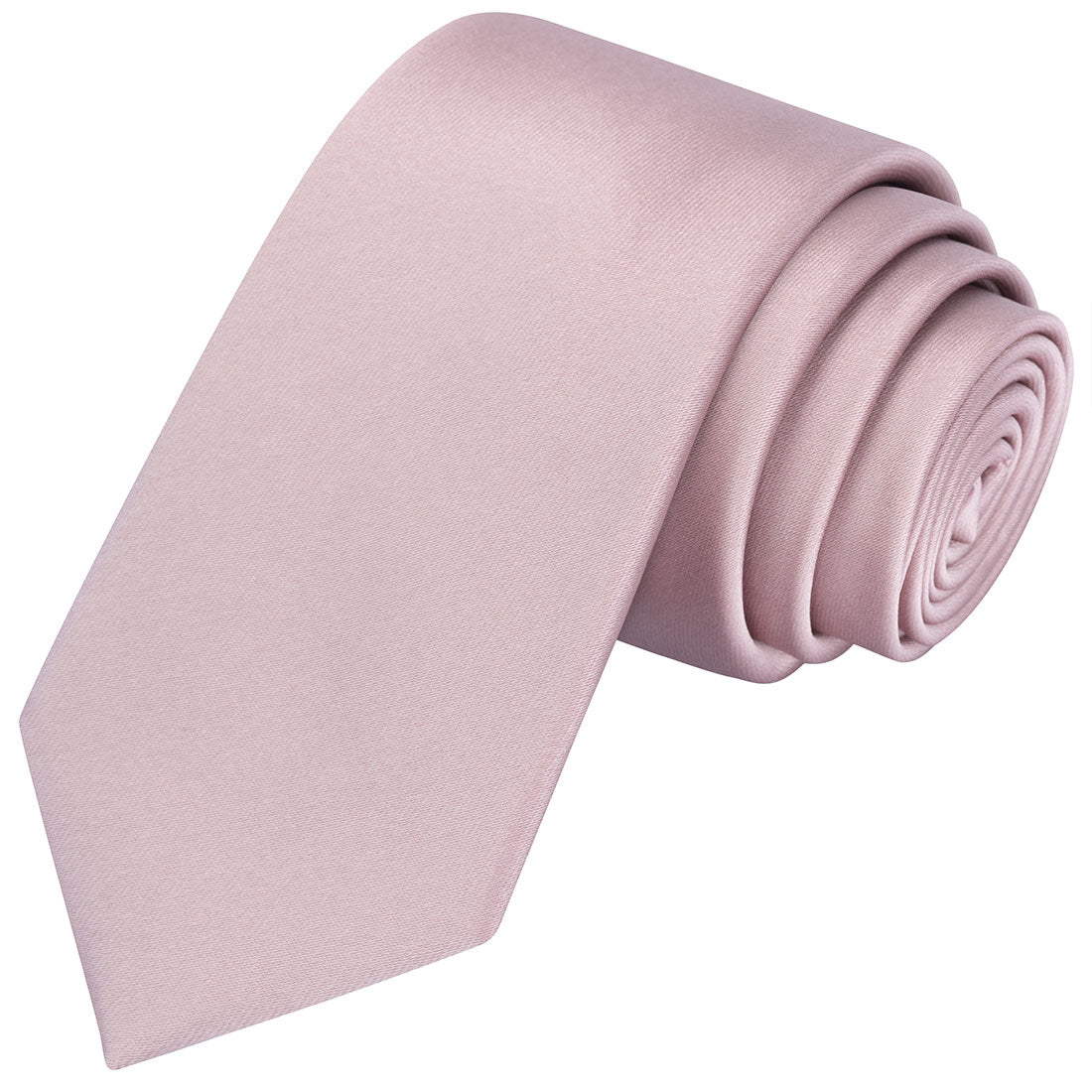 Dusty Rose Satin Tie - Tie, bowtie, pocket square  | Kissties