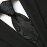 Black Paisley Tie - Tie, bowtie, pocket square  | Kissties