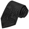 Black Paisley Tie - Tie, bowtie, pocket square  | Kissties