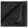 Black Paisley Pocket Square - Tie, bowtie, pocket square  | Kissties