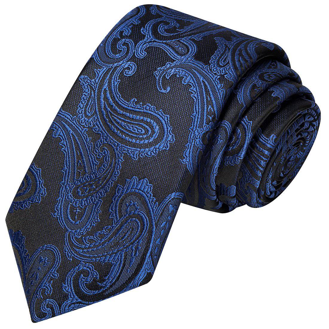 Lapis Paisley Tie - Tie, bowtie, pocket square  | Kissties