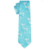 Silver  with Light Blue Paisley Pattern Tie - Tie, bowtie, pocket square  | Kissties
