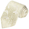 Cream Paisley Tie - Tie, bowtie, pocket square  | Kissties