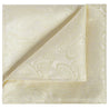 Cream Paisley Pocket Square - Tie, bowtie, pocket square  | Kissties