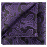 Indigo on Black Paisley Pocket Square - Tie, bowtie, pocket square  | Kissties