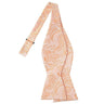 PEACH PAISLEY BOWTIE - Tie, bowtie, pocket square  | Kissties