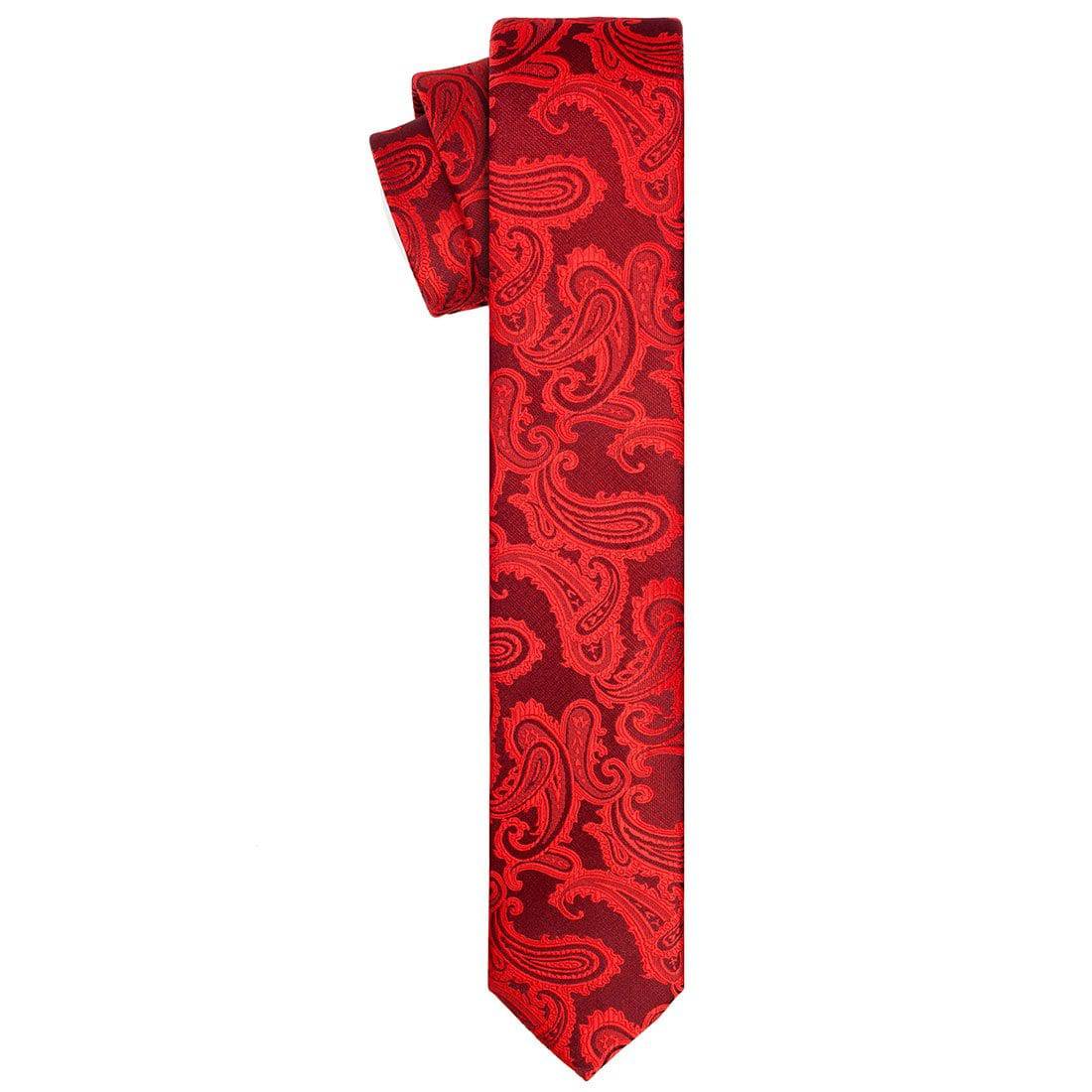 Ruby Paisley Tie - Tie, bowtie, pocket square  | Kissties