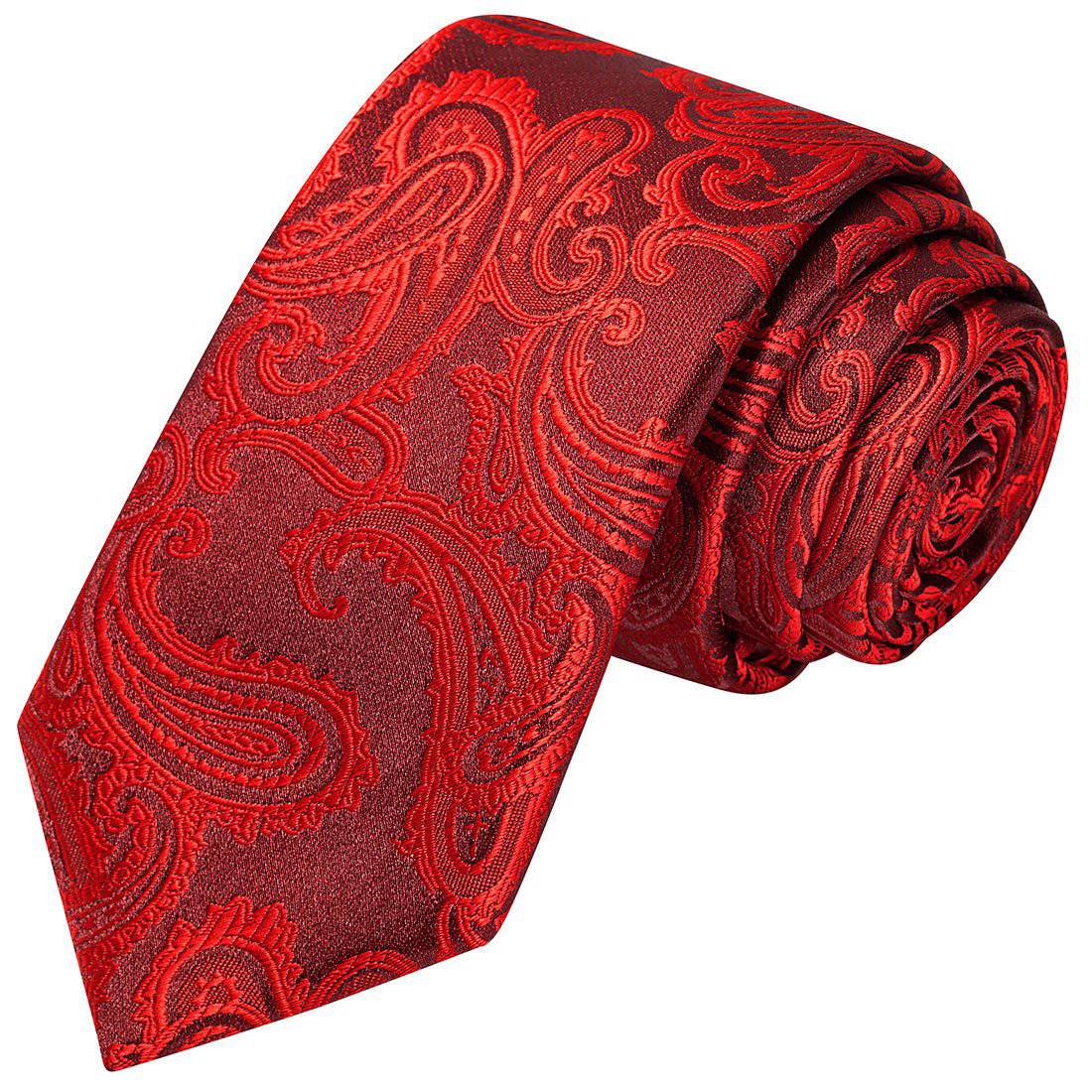 Ruby Paisley Tie - Tie, bowtie, pocket square  | Kissties