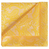 Gold Paisley Pocket Square - Tie, bowtie, pocket square  | Kissties