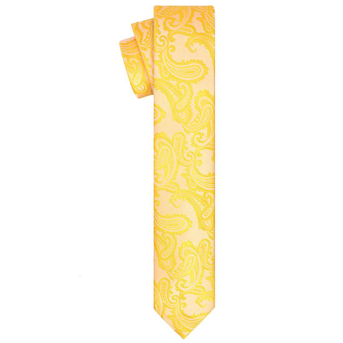 Gold Paisley Tie - Tie, bowtie, pocket square  | Kissties