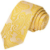 Gold Paisley Tie - Tie, bowtie, pocket square  | Kissties