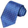 Blueberry-Pink Dots Checkered Tie - Tie, bowtie, pocket square  | Kissties