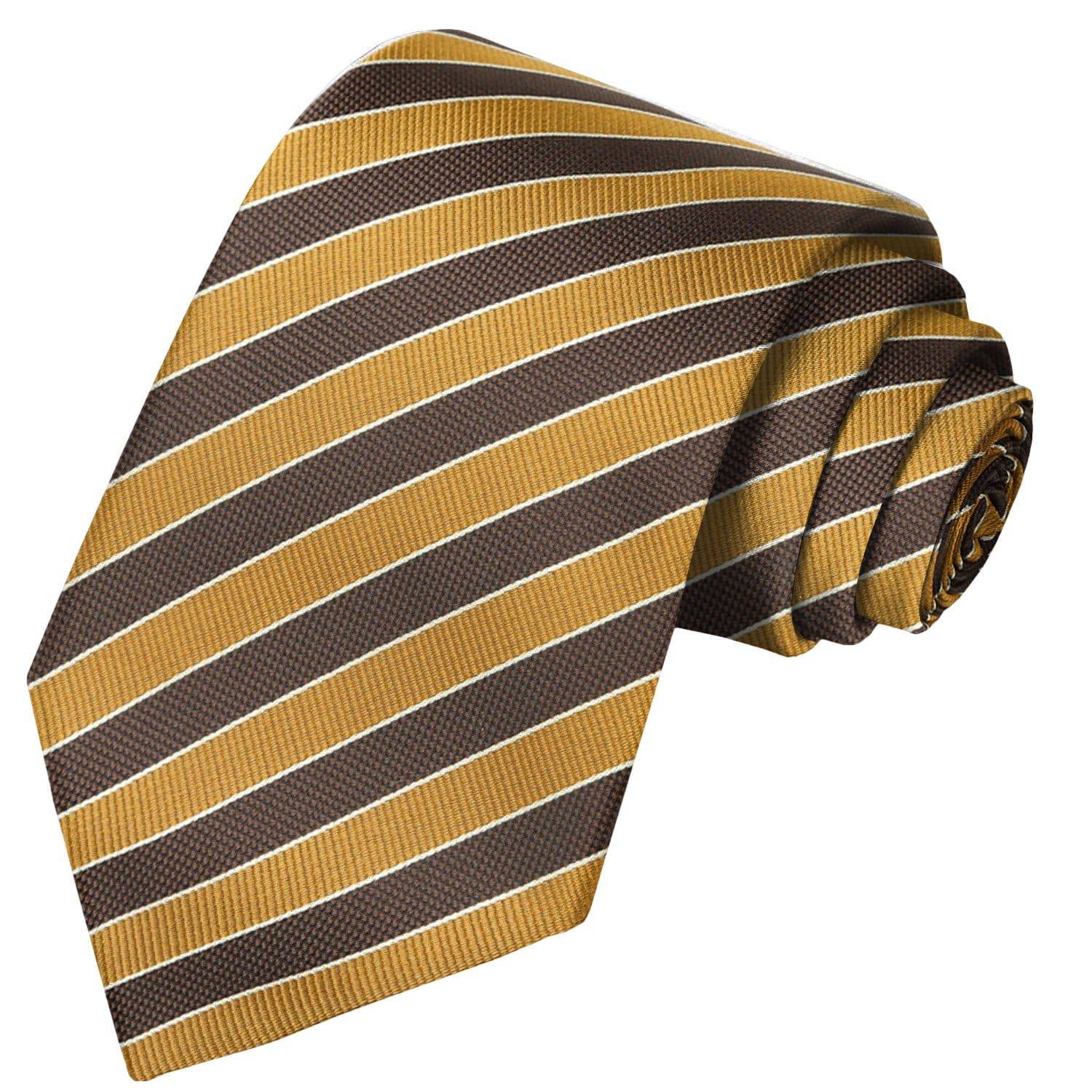 Medallion-White-Cedar Stripe Tie - Tie, bowtie, pocket square  | Kissties