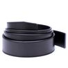 Genuine Solid Leather Micro-Ratchet Belt | Steel Brass Buckle | Black Strap - Tie, bowtie, pocket square  | Kissties