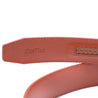 Genuine Solid Leather Micro-Ratchet Belt | Steel Silver Buckle | Tan Strap - Tie, bowtie, pocket square  | Kissties