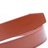 Genuine Solid Leather Micro-Ratchet Belt | Steel Silver Buckle | Tan Strap - Tie, bowtie, pocket square  | Kissties