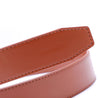 Genuine Solid Leather Micro-Ratchet Belt | Steel Brass Buckle | Tan Strap - Tie, bowtie, pocket square  | Kissties