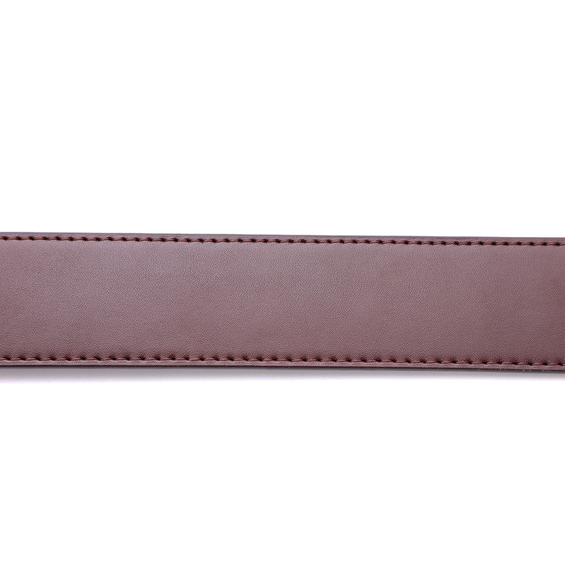 Genuine Solid Leather Micro-Ratchet Belt | Steel Black Buckle | Brown Strap - Tie, bowtie, pocket square  | Kissties