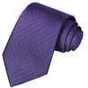 Violet White-Dots Checkered Tie - Tie, bowtie, pocket square  | Kissties