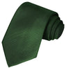 Bottle Green Striped Tie - Tie, bowtie, pocket square  | Kissties