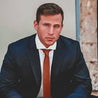Copper Brown Silk Tie - Tie, bowtie, pocket square  | Kissties
